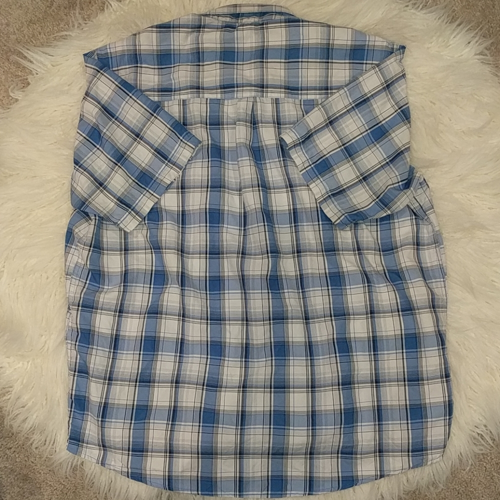 Wrangler Plaid Short Sleeve Shirt | L - Picture 3 of 3